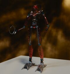  3d_(artwork) ambiguous_gender armor biomechanical bionicle blender_(artwork) claws creepypasta digital_media_(artwork) failsafe272 glowing glowing_eyes hi_res humanoid lego machine not_furry red_body red_eyes robot robot_humanoid sidorak silver_body solo tube 