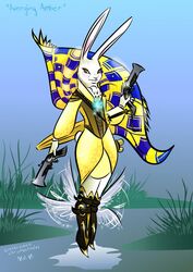  amber_(armello) anthro armello banner buckteeth cindervixen clothed clothing cravat dual_wielding female flat_chested floating glowing gun handcannon handgun hi_res holding_gun holding_object holding_ranged_weapon holding_weapon jewelry lagomorph league_of_geeks leporid looking_at_viewer magic mammal parasol pendant pistol rabbit ranged_weapon scroll smile solo teeth topwear weapon yellow_eyes 