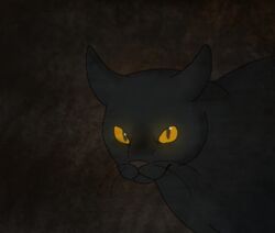  2014 adobe_photoshop_(artwork) ambiguous_gender angry black_body black_fur black_whiskers breezepelt_(warriors) brown_nose bust_portrait digital_drawing_(artwork) digital_media_(artwork) domestic_cat ears_back felid feline felis feral fur glowing glowing_eyes looking_at_viewer low_res male_(lore) mammal microsoft_paint_(artwork) narrowed_eyes orange_eyes pivoted_ears portrait pupils sebdoggo shaded simple_background slit_pupils snout soft_shading solo warriors_(book_series) whiskers 