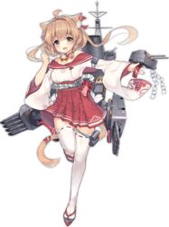  :d ahoge alic_miao anchor animal_ears azur_lane bell blush braid brown_eyes cat_ears cat_tail eyebrows female floral_print full_body geta hair_between_eyes hair_intakes hair_ribbon high-waist_skirt jingle_bell leg_up light_brown_hair long_hair long_sleeves machinery michishio_(azur_lane) miniskirt off-shoulder_shirt off_shoulder official_art open_mouth palms pleated_skirt red_ribbon red_sailor_collar red_skirt ribbon ribbon-trimmed_clothes ribbon-trimmed_legwear ribbon_trim rope sailor_collar shimenawa shirt side_braid skirt smile solo standing standing_on_one_leg tachi-e tail thigh_strap thighhighs torpedo torpedo_tubes transparent_background turret two_side_up white_shirt white_thighhighs wide_sleeves zettai_ryouiki 