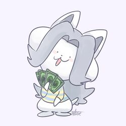  1:1 clothed clothing hair mammal solo tem temmie_(undertale) thegreatrouge undertale undertale_(series) white_body 