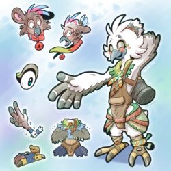  1:1 anthro avian beak bell bell_collar bird blush blush_lines character_transformation clothing_transformation collar feathers feet hi_res male mammal mid_transformation mouse murid murine nintendo nonbinary_(lore) quiver_(object) rito rodent sequence talons the_legend_of_zelda toes transformation transformation_sequence trevor-fox trevor-fox_(character) tulin_(tloz) 