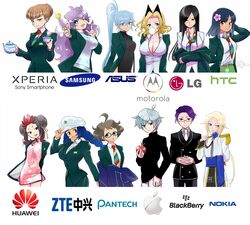  +_+ 1boy 1other 6+girls adam_cupertino adjusting_clothes adjusting_headwear ahoge apple arrow_(projectile) black_eyes black_hair blazer blonde_hair blowing_bubbles blue_eyes blue_flower blue_hair blue_rose braid breasts brown_hair buttons cameo chewing_gum china_dress chinese_clothes cleavage company_name cup curly_hair double_bun dress eisu_sue energy_gun flat_chest flower food formal fruit green_eyes grey_hair hair_bun hair_flower hair_ornament hairband hana_no_android_gakuen hand_on_own_hip hat hokuou_nokia holding hoshino_una jacket jpeg_artifacts kifumi kinjou_eru kuroki_rim large_breasts laser_rifle long_hair looking_at_viewer loose_necktie messy_hair military military_uniform momozono_shiina motoki_lola multiple_girls necktie official_art one_eye_closed open_mouth orange_eyes own_hands_clasped own_hands_together panda_sora parted_bangs personification ponytail purple_hair reverse_trap rose school_uniform shinagawa_sonia short_hair sidelocks single_hair_bun smile star-shaped_pupils star_(symbol) suit sunglasses symbol-shaped_pupils tareme tea teacup teapot tsurime twin_braids twintails uniform watermark weapon wei_hua zhong_xing 