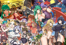  4boys 6+girls :3 :d :o akiha_rumiho animal_ears animal_print armor asanagi ass bat_print bikini black_hair blonde_hair blue_eyes blue_hair bodysuit bow breasts brown_hair character_request cloud_strife commentary_request contrapposto copyright_request cosplay covered_nipples crossover dark-skinned_female dark_skin dead_or_alive demon_wings fake_horns fate/stay_night fate_(series) fate_testarossa feena_(grandia) final_fantasy final_fantasy_vii flat_chest fox_ears garter_belt glasses grandia grandia_i green_eyes green_hair grey_shorts grin hair_bun hair_ribbon hair_tubes hairband hairbow hairstyle_connection hatsune_miku head_wings heart heart-shaped_pupils helmet high_heels highres hiiragi_kagami holding holding_sword holding_weapon horned_helmet horns hoshino_ruri huang_lingyin hug huge_breasts infinite_stratos justin_(grandia) k-on! kantai_collection kasumi_(doa) kidou_senkan_nadesico kurosaki_mea large_breasts leotard lilith_aensland long_hair looking_at_viewer low_wings lucky_star lyrical_nanoha mizuki_yukikaze morrigan_aensland multiple_boys multiple_crossover multiple_girls nakano_azusa nana_asta_deviluke navel no_panties oerba_yun_fang off_shoulder open_mouth orange_bikini orc panties pantyhose pelvic_curtain pink_hair print_pantyhose purple_hair red_eyes red_footwear retoree_(show_by_rock!!) ribbon saenai_heroine_no_sodatekata sawamura_spencer_eriri sephiroth shirobako short_hair short_shorts shorts show_by_rock!! side-tie_panties sideboob signature single_hair_bun small_breasts smile steins;gate sue_(grandia) swimsuit sword symbol-shaped_pupils taimanin_(series) taimanin_yukikaze textless_version thighhighs thong_leotard to_love-ru to_love-ru_darkness tohsaka_rin tone_(kancolle) trait_connection twintails underwear vampire_(game) vocaloid weapon white_panties white_thighhighs wings yano_erika zuikaku_(kancolle) 