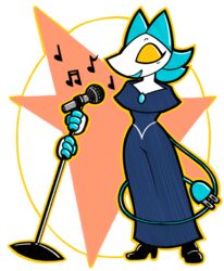  alpha_channel anthro avoid_posting blue_hair cable_tail darkner deltarune domestic_cat electrical_cord electrical_plug electrical_plug_tail electronics felid feline felis female hair hi_res humanoid machine mammal microphone musical_note robot singing snaxattacks solo tail tasque_manager undertale_(series) 