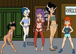  elsa_frankenteen hanna-barbera phantasma_phantom scooby-doo scooby-doo_and_the_ghoul_school sibella_dracula small_breasts tanis_mummy winnie_werewolf 