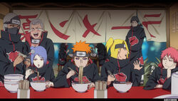  6+boys akatsuki_(naruto) amber_eyes black_hair blonde_hair blue_hair bowl cash chopsticks deidara eye_shadow eyebrows eyeshadow female fingernails fingers forehead_protector green_hair hands headband hidan hoshigaki_kisame kakuzu kanji konan makeup multiple_boys nail_polish naruto naruto_shippuuden open_mouth orange_eyes orange_hair pain_(naruto) pain_(tendo) purple_eyes ramen red_hair ring rings rinnegan sasori silver_hair spiked_hair uchiha_itachi uchiha_obito yahiko_(naruto) zetsu 