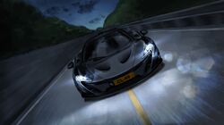  absurdres azur_lane car cloud commentary_request highres highway initial_d laing lens_flare mclaren mclaren_p1 motion_blur motor_vehicle night no_humans sky solo sports_car vehicle_focus 