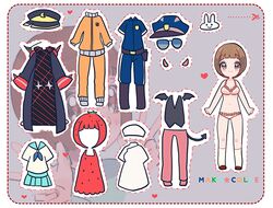  bra coat commentary_request demon_tail demon_wings dress female food food_print fruit hat jacket kill_la_kill mankanshoku_mako nurse_cap panties pants paper_doll police police_hat police_uniform school_uniform senmen_kinuko serafuku smile strawberry strawberry_print sunglasses tail track_jacket track_pants track_suit underwear underwear_only uniform wings 