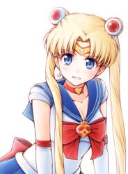  bishoujo_senshi_sailor_moon bishoujo_senshi_sailor_moon_s blonde_hair blue_eyes blue_sailor_collar blue_skirt bow breasts brooch choker circlet cleavage collarbone commentary_request cosmic_heart_compact crescent crescent_earrings derivative_work double_bun earrings female hair_bun hair_over_shoulder heart heart_brooch jewelry long_hair looking_at_viewer magical_girl meihemu meme red_bow red_choker sailor_collar sailor_moon sailor_moon_redraw_challenge_(meme) sailor_senshi_uniform screenshot_redraw short_sleeves simple_background skirt solo tsukino_usagi twintails white_background 