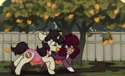  bat_pony bramble_patch_(werefoxie) duo equid equine female feral food fruit hasbro hi_res horse lemon lemon_stealing_whores male mammal marsminer my_little_pony plant pone_keith pony 