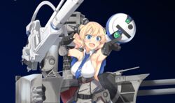  blonde_hair blue_eyes blush gloves gun kantai_collection kyuchan short_hair weapon 