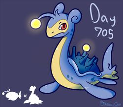  ambiguous_gender blue_body blue_skin count countershading day_count feral generation_1_pokemon generation_2_pokemon hybrid lanturn lapras nintendo number pizaru-chu pokemon pokemon_(species) purple_background raokurai red_eyes shell simple_background solo yellow_body yellow_skin 