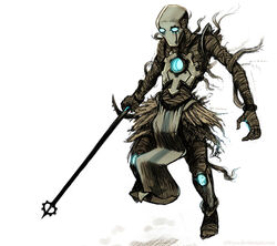  ankama armor better_version_at_source eliacube male mask melee_weapon mummy noximilien_coxen simple_background sword thelivingmachine02 undead wakfu weapon 