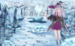  elaina_(majo_no_tabitabi) harada_haruki heels landscape majo_no_tabitabi witch 