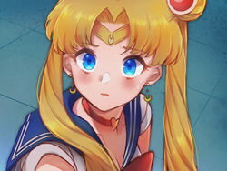  :o bishoujo_senshi_sailor_moon bishoujo_senshi_sailor_moon_s blonde_hair blue_eyes blue_sailor_collar blush choker circlet commentary_request crescent crescent_earrings derivative_work earrings female heart heart_choker highres jewelry long_hair magical_girl meme open_mouth red_choker rico_tta sailor_collar sailor_moon sailor_moon_redraw_challenge_(meme) sailor_senshi_uniform screenshot_redraw short_sleeves solo surprised sweatdrop tsukino_usagi twintails upper_body 