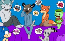  aggretsuko ailurid ameth18 amy_rose anthro bear beastman bed bedroom black_eyes blue_body blue_eyes blue_fur blush blush_lines brand_new_animal brown_body brown_fur canid canine canis closed_eyes clothed clothing crossover disney ear_markings eulipotyphlan facial_markings female flaky_(htf) flippy_(htf) fox fur furniture green_body green_eyes green_fur grey_body grey_eyes grey_fur group haida_(aggretsuko) hair happy_tree_friends head_markings head_tuft hedgehog hi_res hyena interspecies jack_savage judy_hopps lagomorph leporid male male/female mammal markings michiru_kagemori mondomedia netflix nick_wilde open_mouth open_smile orange_body orange_fur pajamas pillow pink_body pink_fur plushie porcupine purple_eyes rabbit raccoon_dog red_body red_fox red_fur red_panda retsuko rodent sanrio scar sega shirou_ogami sirinathehedgehog smile sonic_the_hedgehog sonic_the_hedgehog_(series) spotted_hyena striped_body striped_fur stripes studio_trigger tan_body tan_fur tanuki teddy_bear teeth topless topless_anthro topless_male topwear true_fox tuft wolf yellow_body yellow_fur zootopia 