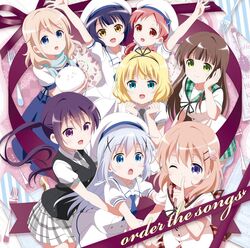  aoyama_midori disc_cover gochuumon_wa_usagi_desu_ka? hoto_cocoa jouga_maya kafuu_chino kirima_sharo natsu_megumi seifuku tagme tedeza_rize tippy_(gochuumon_wa_usagi_desu_ka?) ujimatsu_chiya 