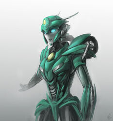  blue_eyes fausto mecha_girl moonracer transformers transformers_prime 