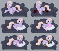 2012 clothing cutie_mark equid equine fan_character feathered_wings feathers feral footwear furniture hasbro legwear male mammal my_little_pony mythological_creature mythological_equine mythology pegasus quadruped socks sofa solo stinkehund tail wings