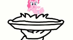 animated asdfmovie dessert earth_pony english_text equid equine female food friendship_is_magic group hasbro horse human low_res mammal my_little_pony pastry pie pinkie_pie_(mlp) pony short_playtime simple_background text unknown_artist what