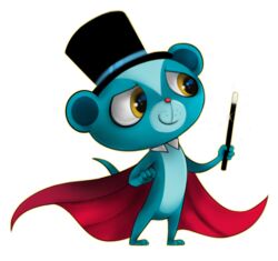 2013 alpha_channel blue_body blue_fur cape clothing fur hasbro hat headgear headwear herpestid littlest_pet_shop littlest_pet_shop_(2012) magic_wand magician_hat male mammal mn27 mongoose semi-anthro simple_background smile solo sunil_nevla transparent_background yellow_eyes