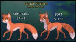  abby_(rukifox) canid canine dipstick_ears dipstick_tail ear_markings english_text female feral fox fur hi_res mammal markings multicolored_ears multicolored_tail red_body red_fur rukifox simple_background solo tail tail_markings text yellow_eyes 