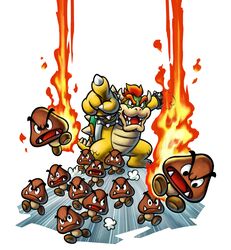  bowser bowser&#039;s_inside_story fire goomba highres mario_&amp;_luigi mario_&amp;_luigi:_bowser&#039;s_inside_story mario_(series) nintendo official_art point running super_mario_bros. 