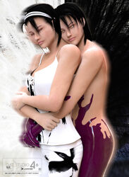  3d clothed happy kazama_jun namco selfcest shoni89 smile tekken tekken_2 tekken_tag_tournament tekken_tag_tournament_2 unknown unknown_(tekken) 