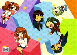  asahina_mikuru chibi kimidori_emiri kyon screening seifuku suzumiya_haruhi_no_yuuutsu taniguchi tsuruya 