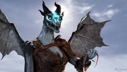  16:9 2017 3d_(artwork) 4_horns anthro bat_wings bizzyniz black_body black_horn black_scales black_tongue breasts cleavage clothed clothing collar detailed detailed_scales digital_media_(artwork) dragon female front_view glowing glowing_eyes grey_body grey_scales happy hi_res horn leash looking_at_viewer membrane_(anatomy) membranous_wings multi_horn multicolored_body multicolored_scales mythological_creature mythological_scalie mythology non-mammal_breasts offering_collar outside pupils raelia reptile scales scalie signature sky slit_pupils smile solo source_filmmaker_(artwork) spread_wings standing teeth tongue two_tone_body two_tone_scales wallpaper widescreen wings 