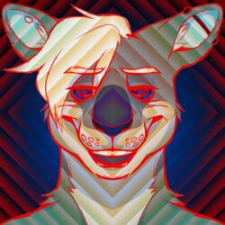  1:1 anthro eye_contact fetishame hi_res hypnosis kangaroo lidded_eyes looking_at_another looking_at_viewer macropod male mammal marsupial mind_control neon solo 