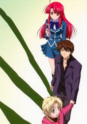  kannagi_ayano kannagi_ren kaze_no_stigma tagme yagami_kazuma 