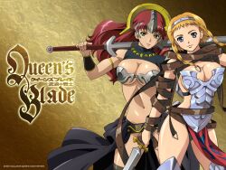  claudette cleavage queen&#039;s_blade reina wallpaper 