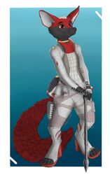  ambiguous_gender anthro apex_legends bottomwear canid canine clothed clothing cosplay crossdressing digital_media_(artwork) electronic_arts femboy fennec_fox fluffy fluffy_tail footwear fox heterochromia hi_res high_heels jacket loba_andrade mammal respawn_entertainment skirt snepard solo tail topwear true_fox 