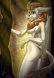  anthro autumn_blaze_(mlp) binder_(restraint) bodysuit clothing cosplay female friendship_is_magic hasbro latex latex_clothing latex_skinsuit my_little_pony pinup ponysuit pose restraints rubber_clothing skinsuit solo stirren tagme tight_clothing wings_tied 