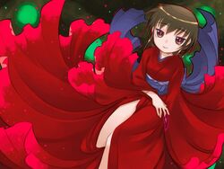  bad_id bad_pixiv_id female japanese_clothes kimono kurame kusari_hime:_euthanasia nakamura_tetsuya red_kimono solo 