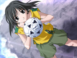  ball female memories_off memories_off_2nd playing_sports sasaki_mutsumi soccer soccer_ball solo tango_(soccer_ball) tobise_tomoe 