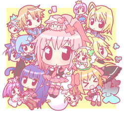  &gt;_&lt; 4boys 6+girls ^_^ ahoge chibi closed_eyes daichi_(shugo_chara!) fujisaki_nadeshiko guardian_chara hinamori_amu hoshina_utau hotori_tadase kiseki_(shugo_chara!) miki_(shugo_chara!) mirai_(sugar) multiple_boys multiple_girls otoko_no_ko pepe_(shugo_chara!) pink_hair ran_(shugo_chara!) shugo_chara! souma_kuukai suu_(shugo_chara!) temari_(shugo_chara!) tsukiyomi_ikuto yoru_(shugo_chara!) yuiki_yaya 