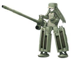  armor cannon character_request female konami_mecha_musume mecha_musume military object_279 red_star shimada_fumikane solo standing star_(symbol) welding_mask 