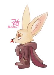  2016 anthro canid canine disney fennec_fox finnick_(zootopia) fox fur m-2-2-2 male mammal solo true_fox zootopia 