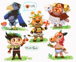  alternate_species animal_crossing anthro anthrofied avian bird bovid caprine car equid equine esidisi_(jjba) felid group hi_res horse human jojo&#039;s_bizarre_adventure joseph_joestar kars_(jjba) lion male mammal meme nintendo pantherine pillar_man santana_(jjba) sayo50 simple_background vehicle villager_(animal_crossing) wamuu_(jjba) white_background 