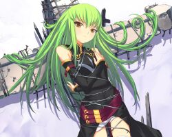  c.c. code_geass green_hair high_res long_hair tagme thighhighs uni wallpaper 