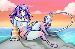  bottomwear chimera clothing eeveelution espeon feet felid female gaia_online generation_2_pokemon humanoid hybrid mammal meep_(artist) nintendo paws pokemon pokemon_(species) ring shirt shorts small_feet small_paws solo topwear 