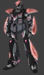  ajino_(sakanahen) armor commentary_request dark_persona fusion gundam h-01 mecha no_humans power_armor robot simple_background spoilers tiger_&amp;_bunny wild_tiger 