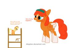  alpha_channel applejack_(mlp) appletini better_version_at_source dialogue diegotan equid equine fan_character female feral friendship_is_magic hasbro horse ladder mammal my_little_pony peechy_keen poison_joke pony text 