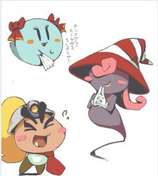  bow bow_(paper_mario) ghost goombella hat koki_(ryoushikiha) mario_(series) no_humans oerba_yun_fang paper_mario paper_mario:_the_thousand_year_door paper_mario_64 translation_request vivian_(paper_mario) 