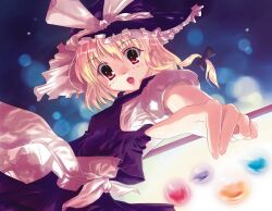  bad_id bad_pixiv_id blonde_hair broom brown_eyes commentary_request female kirisame_marisa solo tamaki_fuyu touhou wings 