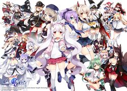  6+girls :d ahoge akagi_(azur_lane) akashi_(azur_lane) amagi_(azur_lane) animal animal_ears aqua_eyes ascot ayanami_(azur_lane) azur_lane bald_eagle bandaged_leg bandages bare_shoulders belfast_(azur_lane) belt beret bird bismarck_(azur_lane) black_coat black_dress black_hair black_headwear black_jacket black_skirt black_thighhighs blonde_hair blue_eyes blue_skirt bow breasts brooch brown_hair camisole capelet cat_ears cleavage cleveland_(azur_lane) closed_eyes clothes_lift coat collar commentary_request copyright_name crop_top crown deutschland_(azur_lane) dress dress_lift dress_shirt eagle elbow_gloves enterprise_(azur_lane) everyone flat_chest fox_ears fox_tail fur_trim garter_straps gloves graf_zeppelin_(azur_lane) green_hair grey_hair grim_(azur_lane) hair_bun hair_ornament hair_rings hairband hairbow hammann_(azur_lane) hat headgear holding holding_umbrella honolulu_(azur_lane) illustrious_(azur_lane) jacket jacket_on_shoulders javelin_(azur_lane) jewelry kaga_(azur_lane) kindergarten_uniform kisaragi_(azur_lane) kitsune kurot laffey_(azur_lane) large_breasts logo long_hair long_sleeves looking_at_viewer maid maid_headdress medium_breasts midriff military military_hat military_uniform miniskirt multiple_girls multiple_tails mutsuki_(azur_lane) navel necktie ning_hai_(azur_lane) nontraditional_miko off_shoulder official_art oil-paper_umbrella one_eye_closed one_side_up open_mouth orange_eyes outstretched_arm parted_lips partially_fingerless_gloves peaked_cap pencil_skirt ping_hai_(azur_lane) pink_hair pink_jacket pleated_skirt ponytail prince_of_wales_(azur_lane) prinz_eugen_(azur_lane) purple_eyes purple_hair queen_elizabeth_(azur_lane) rabbit_hair_ornament red_eyes red_hair red_jacket red_skirt rudder_footwear san_diego_(azur_lane) saratoga_(azur_lane) school_hat school_uniform serafuku shirt shoes short_hair single_glove single_hair_bun single_thighhigh skirt sleeveless sleeveless_dress sleeveless_shirt sleeves_past_fingers sleeves_past_wrists smile socks strapless strapless_dress stuffed_winged_unicorn sun_hat tail thighhighs torpedo twintails u-81_(azur_lane) umbrella unicorn_(azur_lane) uniform very_long_hair watermark white_background white_dress white_gloves white_hair white_headwear white_shirt white_thighhighs wide_sleeves yamashiro_(azur_lane) yellow_eyes z23_(azur_lane) z46_(azur_lane) zettai_ryouiki 