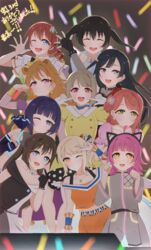  6+girls absurdres asaka_karin asymmetrical_hair awakening_promise_(love_live!) black_eyes black_hair blue_eyes blue_hair blunt_bangs bob_cut braid braided_bun breasts brown_hair butterfly_(love_live!) dive!_(love_live!) emma_verde freckles gradient_hair green_hair grey_eyes grey_hair hair_between_eyes hair_bun half_updo highres kokuto_matcha konoe_kanata la_bella_patria_(love_live!) large_breasts long_hair love_live! love_live!_nijigasaki_high_school_idol_club low_twintails medium_hair miyashita_ai multicolored_hair multiple_girls nakasu_kasumi one_eye_closed one_side_up orange_eyes orange_hair osaka_shizuku pink_hair poppin&#039;_up_(love_live!) purple_eyes red_eyes saiko_heart_(love_live!) short_hair sidelocks single_side_bun solitude_rain_(love_live!) streaked_hair swept_bangs takasaki_yu tennoji_rina tsunagaru_connect_(love_live!) twin_braids twintails two-tone_hair uehara_ayumu vivid_world_(love_live!) wavy_hair yellow_eyes yuki_setsuna_(love_live!) yume_ga_koko_kara_hajimaru_yo_(love_live!) 